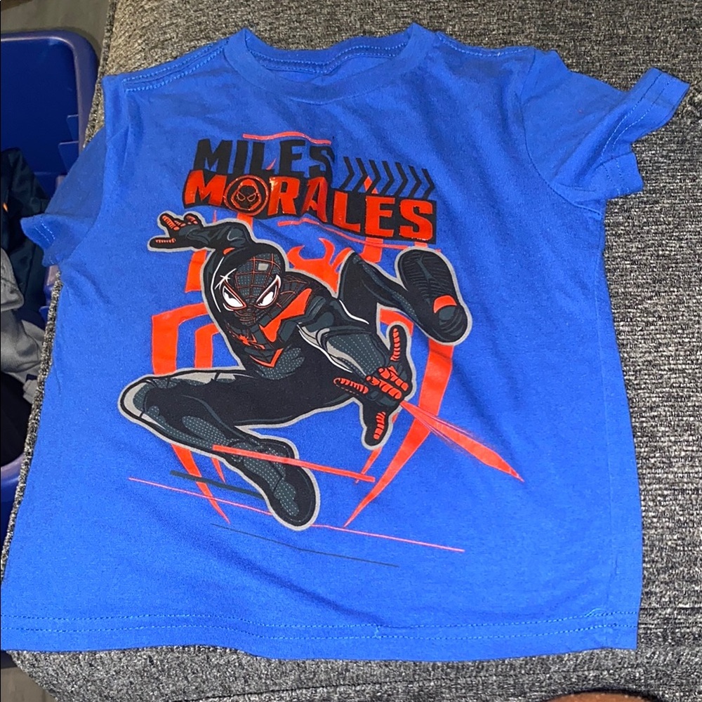 Kids Blue Spider-Man Graphic T-Shirt